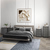 HOMCOM Dresser for Bedroom with 7 Drawers, Chest of Drawers with Metal Frame,  Fabric Dresser for Living Room, Entryway, Hallway, Dark Grey