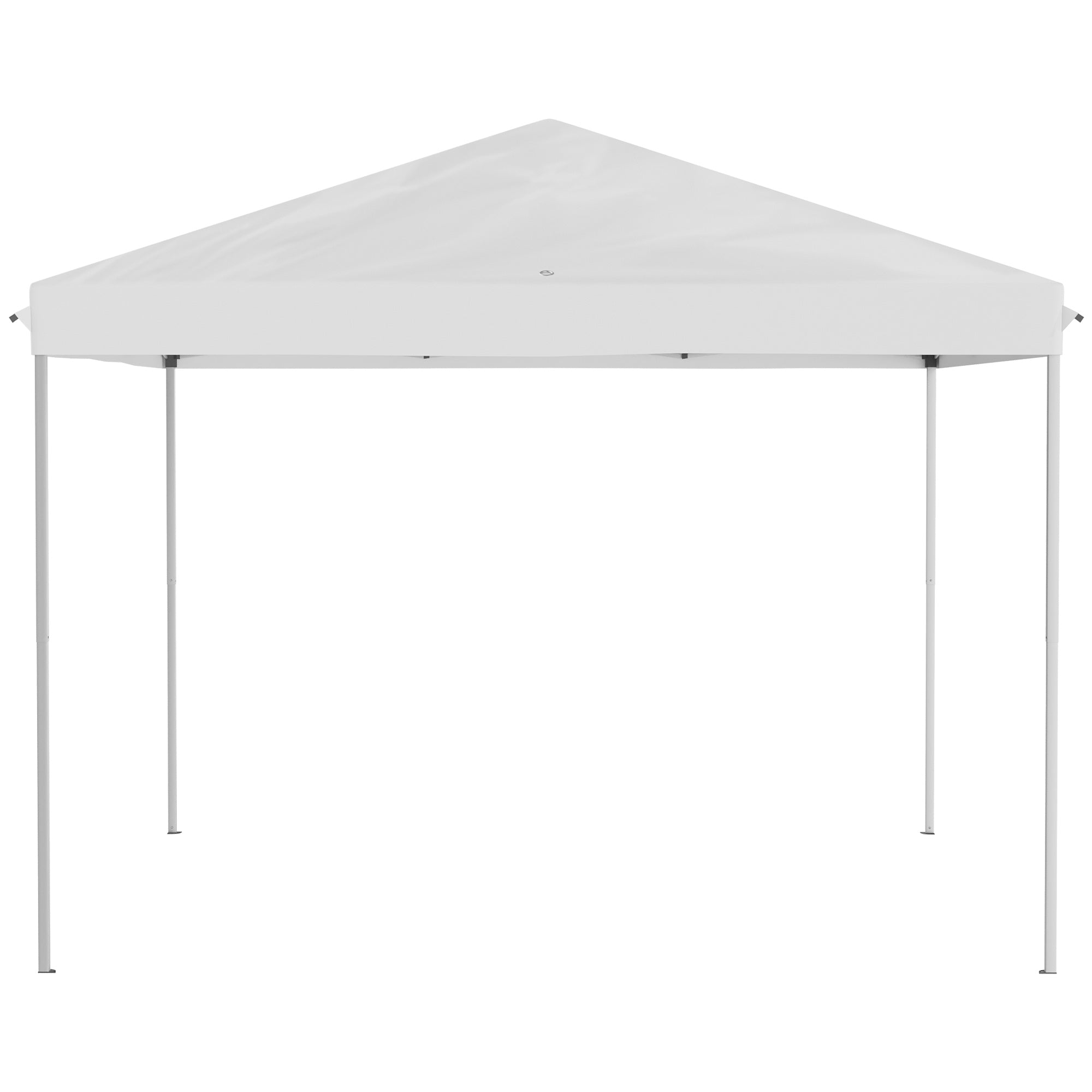 Outsunny 10' x 10' Pop Up Canopy Tent Gazebo with Removable Mesh Sidewall Netting, Carry Bag for Backyard Patio Outdoor, Cream