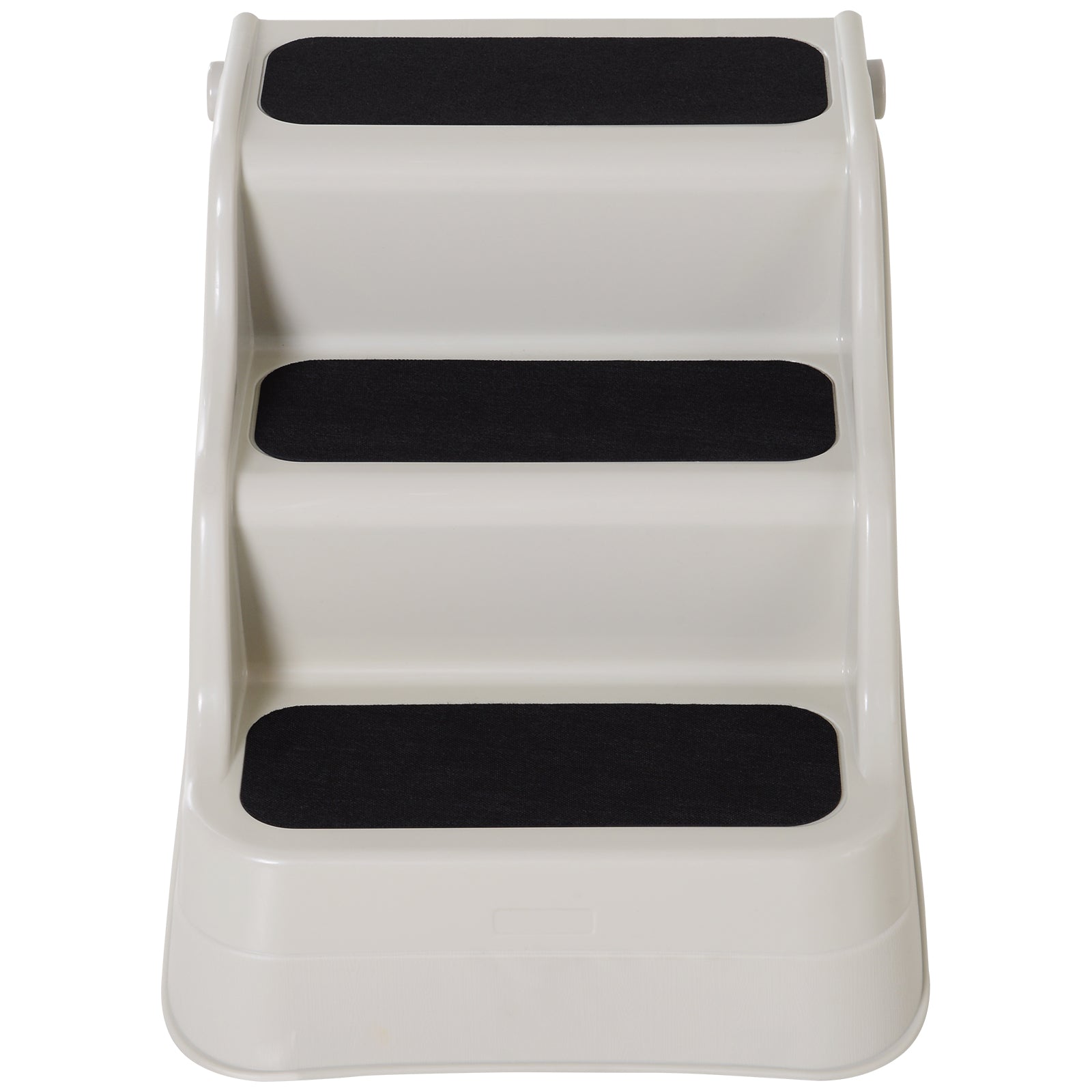 PawHut Pet Stairs Dogs and Cats Folding Ladder Puppy Portable 3 Steps Home Travel Using Cream