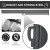 Outsunny 118" x 63" Retractable Side Awning Patio Outdoor Folding Privacy Screen with Resistance to UV Rays & Wind, Black