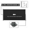 Outsunny 118" x 63" Retractable Side Awning Patio Outdoor Folding Privacy Screen with Resistance to UV Rays & Wind, Black