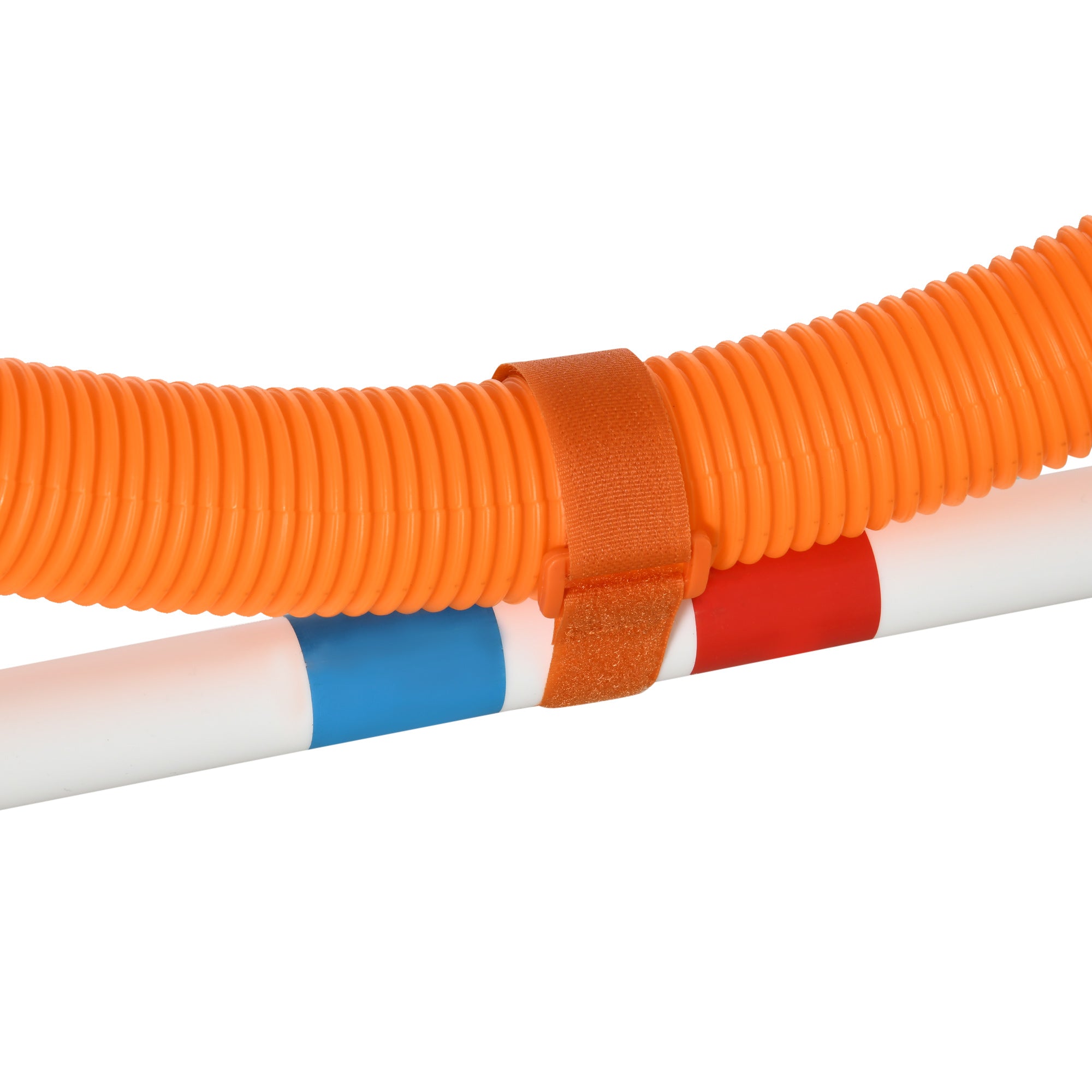 PawHut 3 Piece Dog Agility Training Equipment for Indoor & Outdoor, Dog Agility Equipment Set with High Jump, Jumping Ring, Weave Poles, Storage Bag, Withe, Blue and Orange