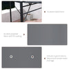 Outsunny 10x8ft Patio Metal Gazebo with Extendable Side Awning, Outdoor Shelter Garden Sun Shade Canopy Deck Door Window Awning, Dark Grey