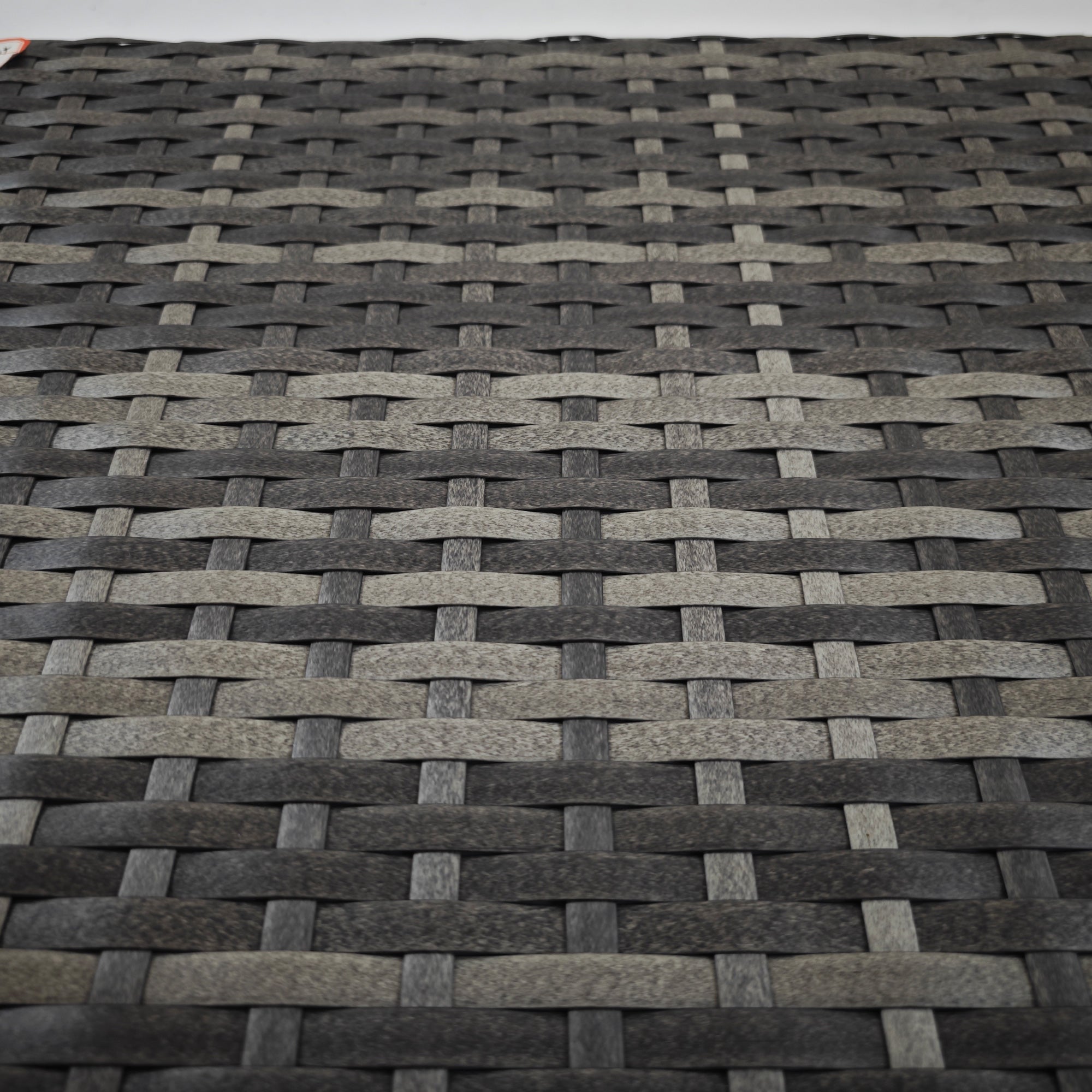 Outsunny Outdoor Rattan Foldable End Table, Metal Frame Patio Wicker Table, Coffee Table Side Table for Poolside, Lawn, Garden, Mixed Grey