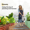 Outsunny 19.5' x 10' x 6.6' Walk-in Tunnel Greenhouse with Roll-up Mesh Sidewalls, Mesh Door, 8 Windows, Outdoor Green House Plant Hot House Tent with Galvanized Steel Frame, White