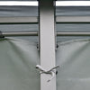 Outsunny 10' x 13' Patio Gazebo, Outdoor 2-Tiers Garden Canopy Yard Sunshade Shelter with Curtains, Grey