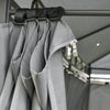 Outsunny 10' x 13' Patio Gazebo, Outdoor 2-Tiers Garden Canopy Yard Sunshade Shelter with Curtains, Grey