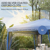 Outsunny 10' x 10' Pop Up Canopy Tent Gazebo with Removable Mesh Sidewall Netting, Carry Bag for Backyard Patio Outdoor, Blue
