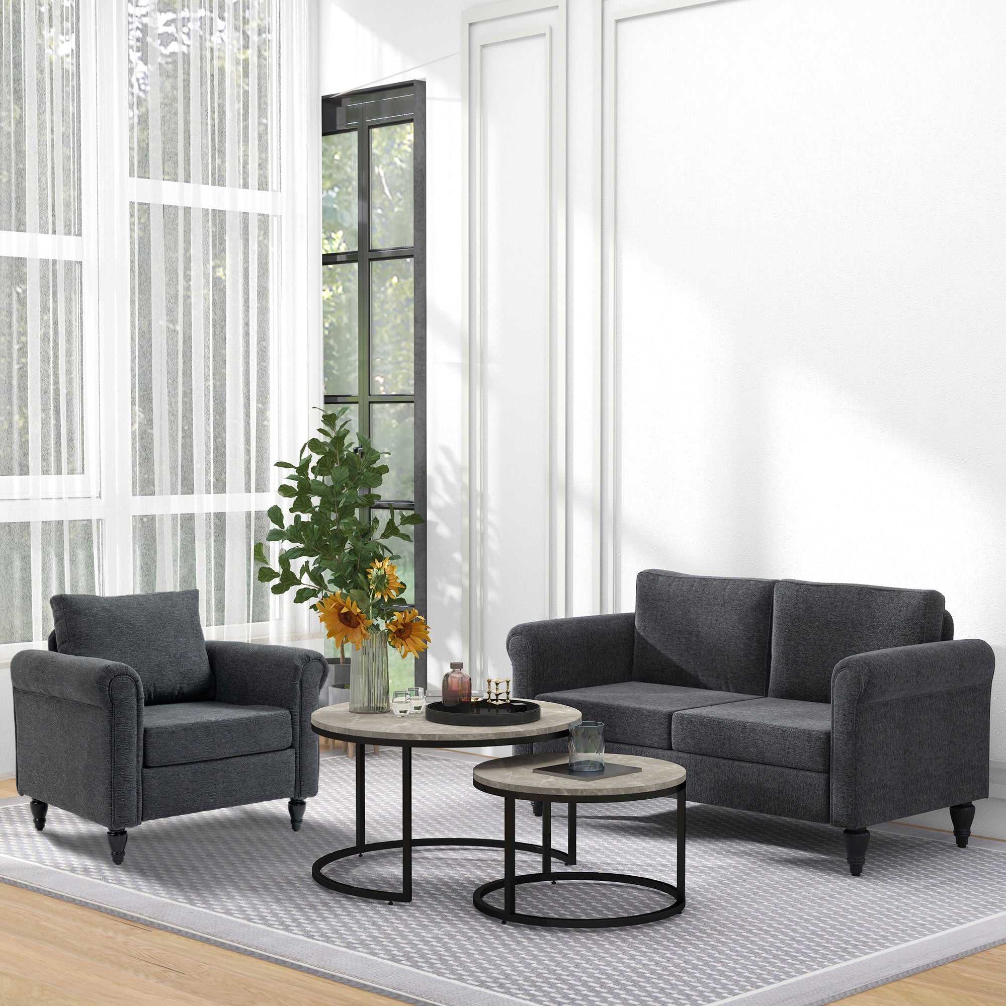 HOMCOM Nesting Tables, 31