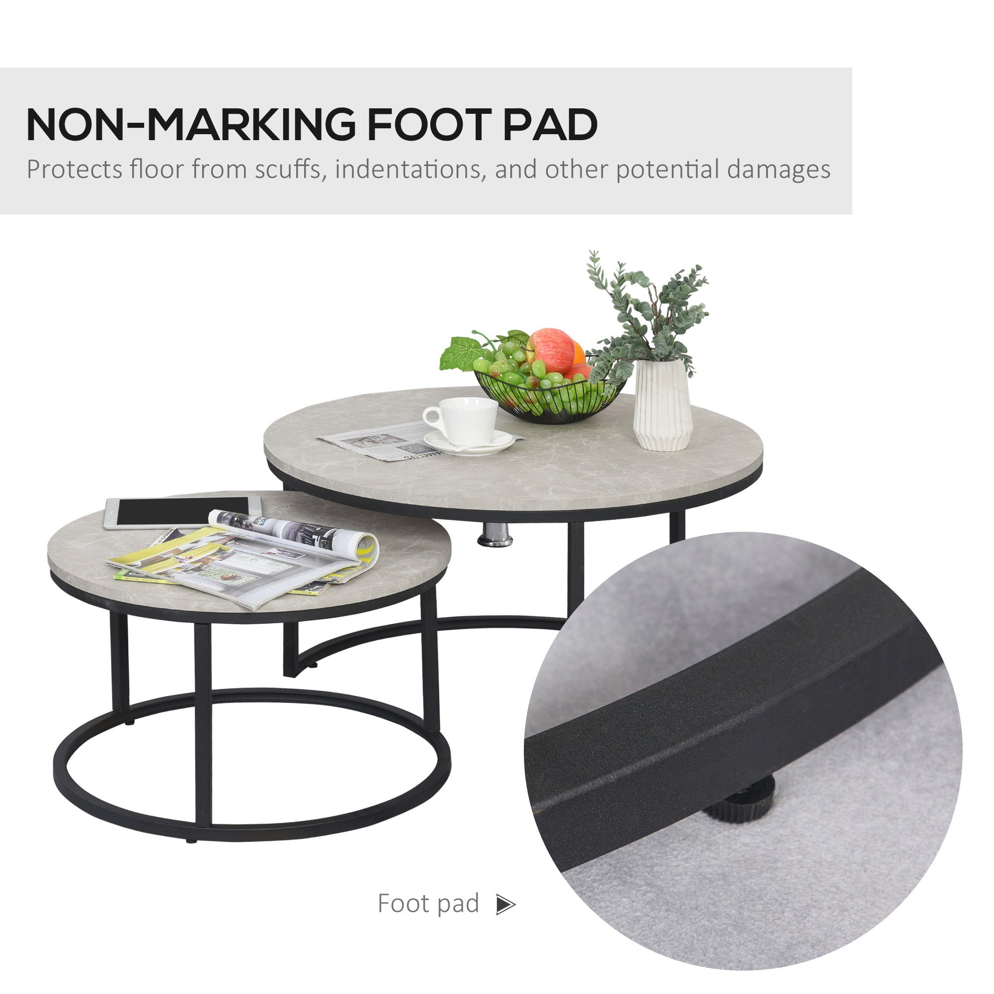 HOMCOM Nesting Tables, 31