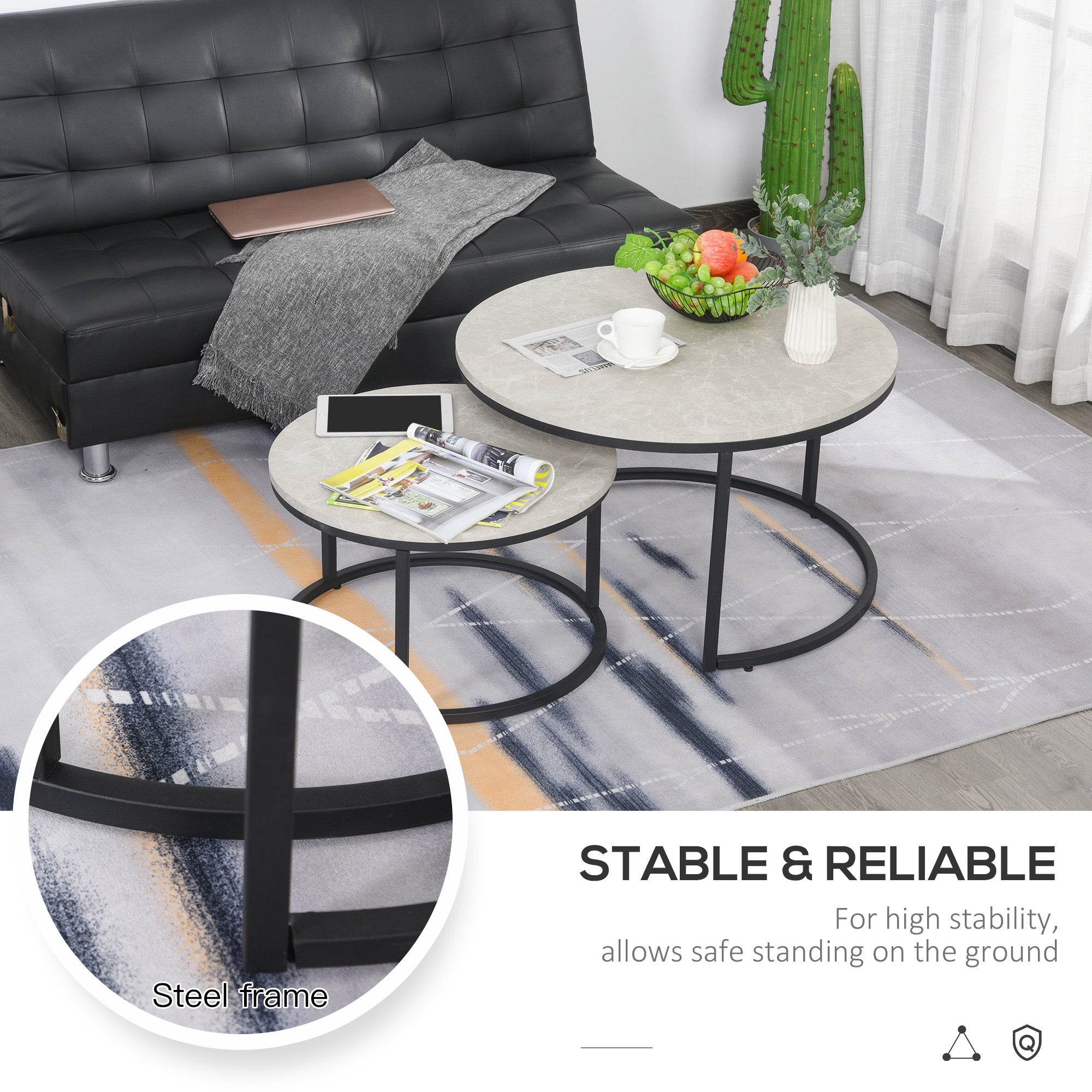 HOMCOM Nesting Tables, 31