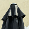 Outsunny 8.5' Round Aluminum Patio Umbrella 6 Ribs Market Sunshade Tilt Canopy w/ Crank Handle Garden Parasol Black