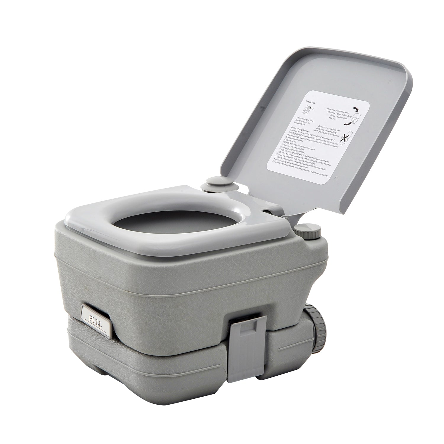 Outsunny Outdoor Portable Travel Toilet Flushable Tank for Camping Boating Roadtripping 2.6 Gallon (10L)