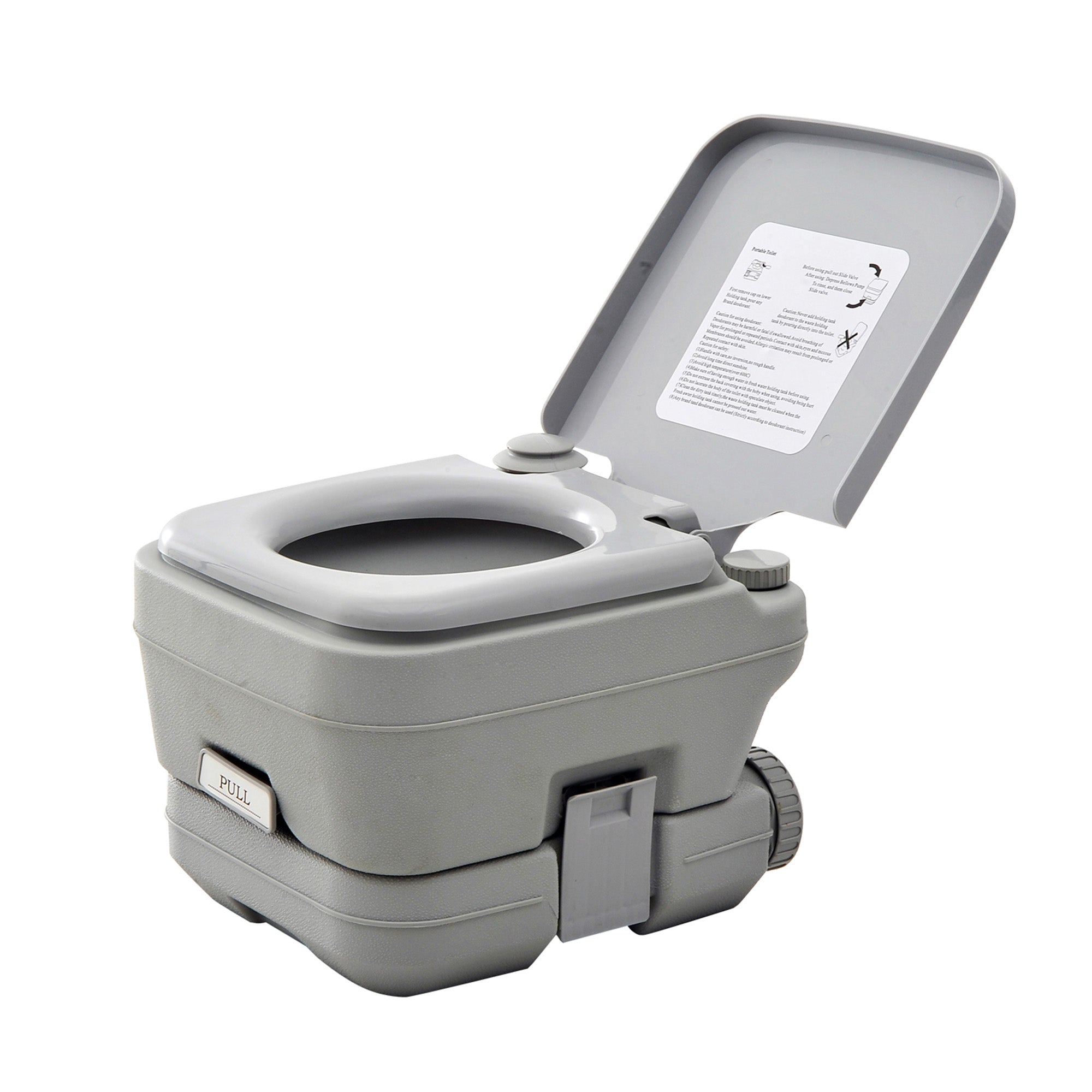 Outsunny Outdoor Portable Travel Toilet Flushable Tank for Camping Boating Roadtripping 2.6 Gallon (10L)