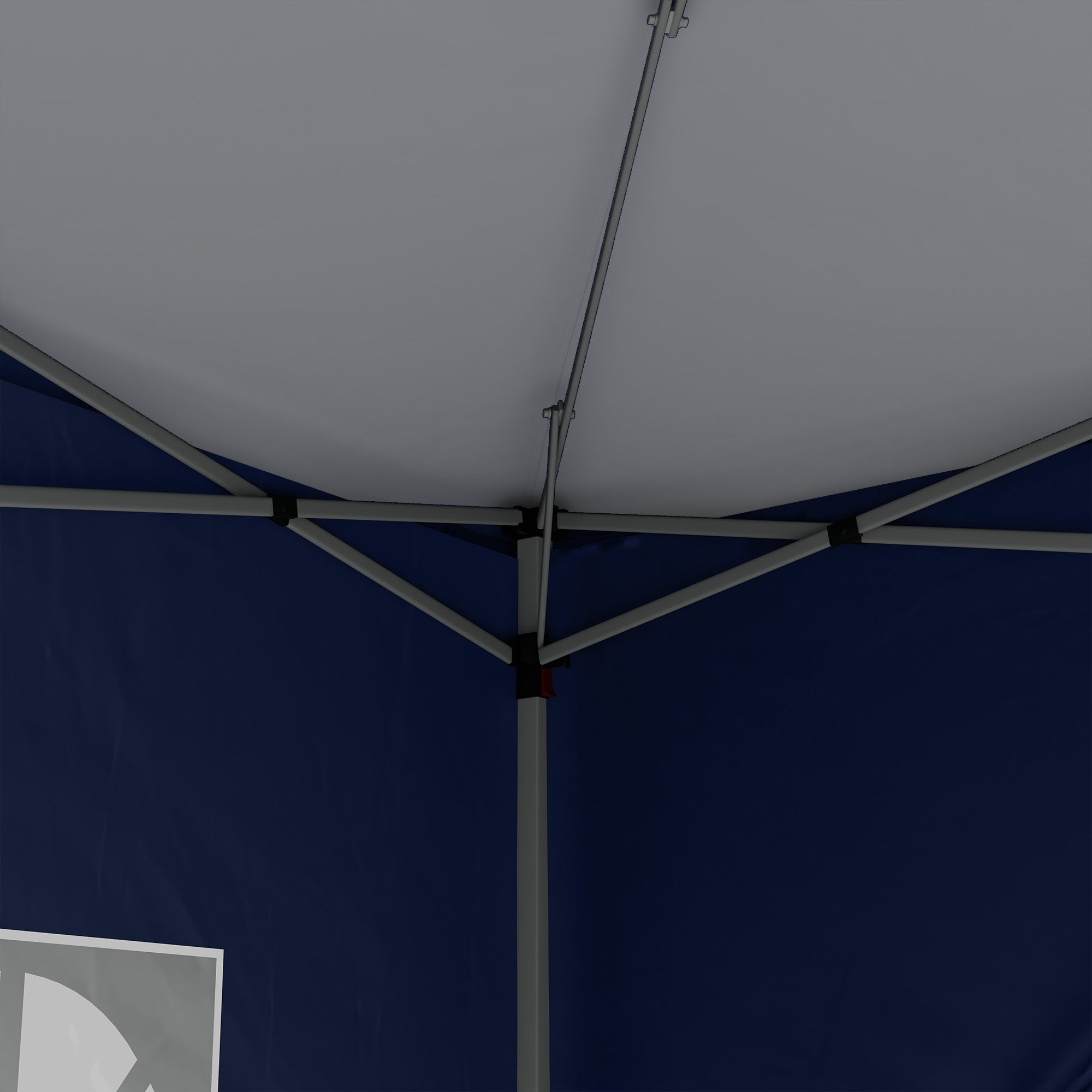 Outsunny 10'x10' Outdoor Pop Up Party Tent Gazebo Canopy with Carrying Bag (Blue)