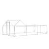 PawHut Large Metal Chicken Coop, Hen Run House with Anti-Ultraviolet Cover, Walk-in Poultry Cage for Ducks, Rabbits, Outdoor Backyard Farm, 19.7' x 9.8' x 6.4'