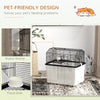 PawHut Hamster Cage with Accessories, Portable Gerbil Habitat for Dwarf Hamster and Syrian Hamster with Detachable Bottom, Ramp, Platform, Food Bowl, Water Bottle, 22" x 17" x 22"