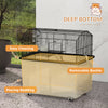 PawHut Hamster Cage with Accessories, Portable Gerbil Habitat for Dwarf Hamster and Syrian Hamster with Detachable Bottom, Ramp, Platform, Food Bowl, Water Bottle, 22" x 17" x 22"