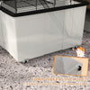 PawHut Hamster Cage with Accessories, Portable Gerbil Habitat for Dwarf Hamster and Syrian Hamster with Detachable Bottom, Ramp, Platform, Food Bowl, Water Bottle, 22" x 17" x 22"