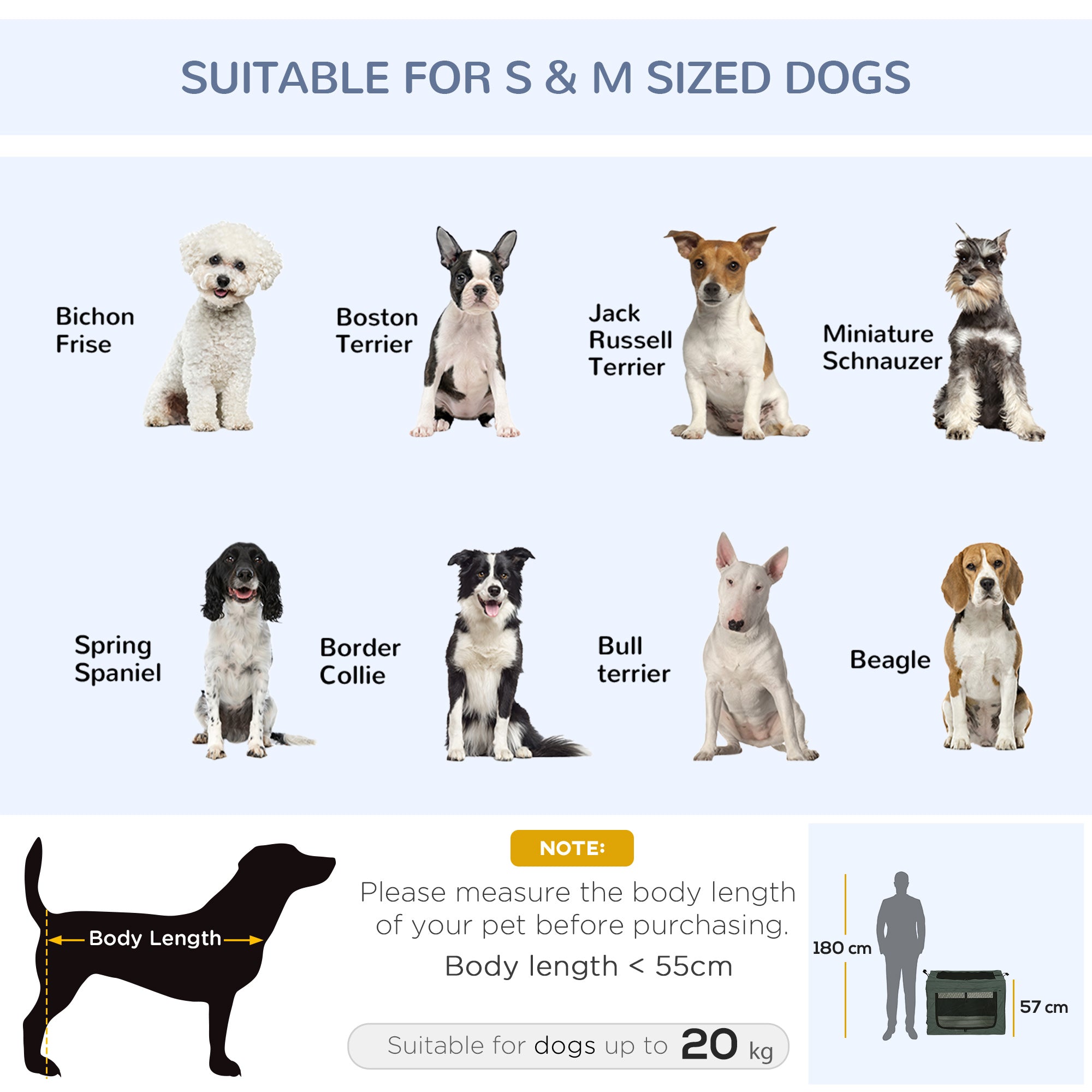 PawHut 80cm Pet Carrier for Small, Medium Dogs, Portable Cat Carrier Soft Side Pet Travel Crate with Removable Mat, Carry Bag, Breathable Mesh Window Door - Grey