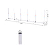 PawHut Adjustable Dog Agility Training Obstacle Set with Weaves Poles and Storage Bag for Pet Dogs Outdoor Games Exercise White