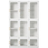 HOMCOM Portable Wardrobe Closet, Armoire, Foldable Clothes Organizer with Cube Storage, Hanging Rods, Magnet Doors, White