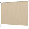 Outsunny 8'W x 6'H Roller Shades, Outdoor Blinds Cordless Roll Up Shade for Porch Balcony Gazebo, Beige