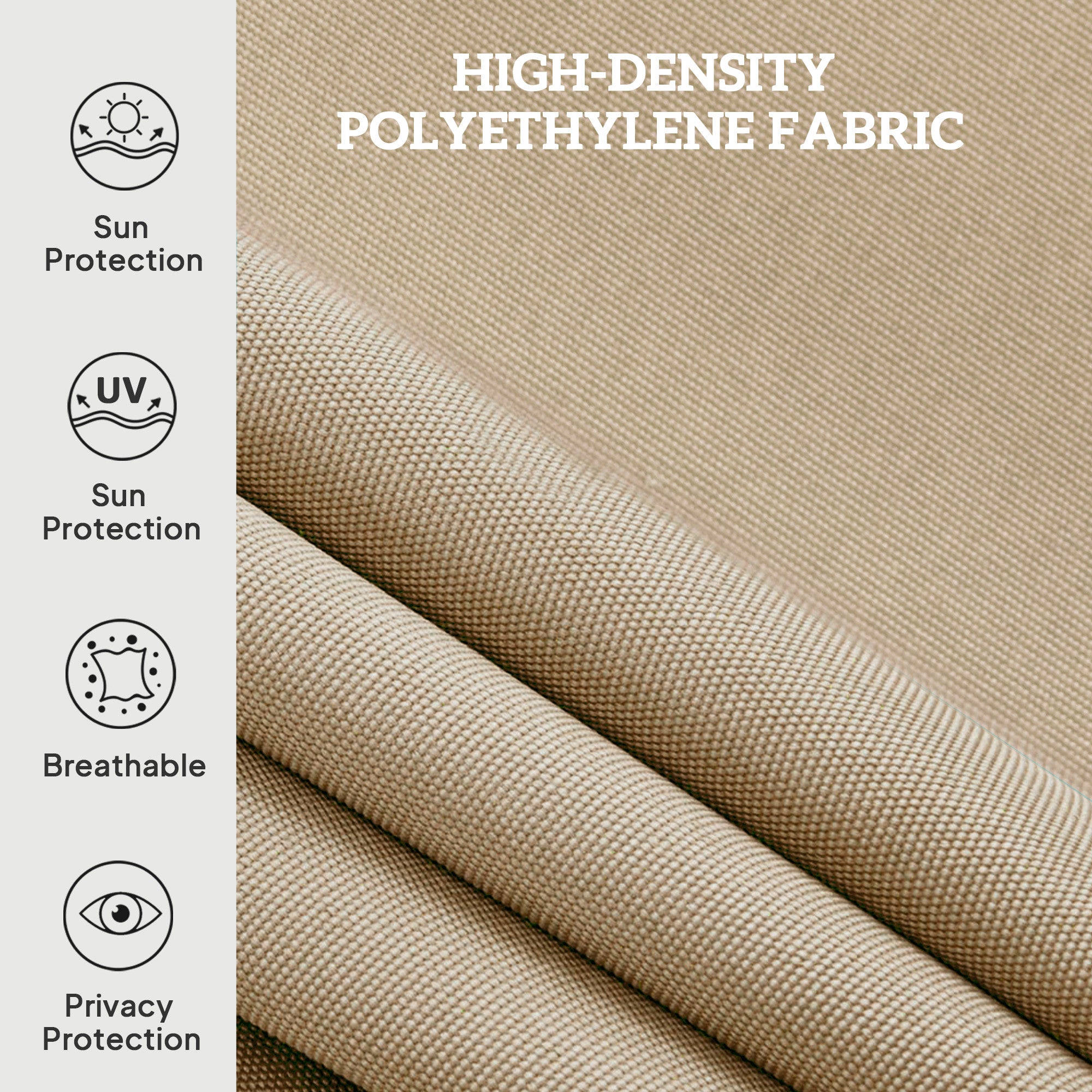 Outsunny 8'W x 6'H Roller Shades, Outdoor Blinds Cordless Roll Up Shade for Porch Balcony Gazebo, Beige