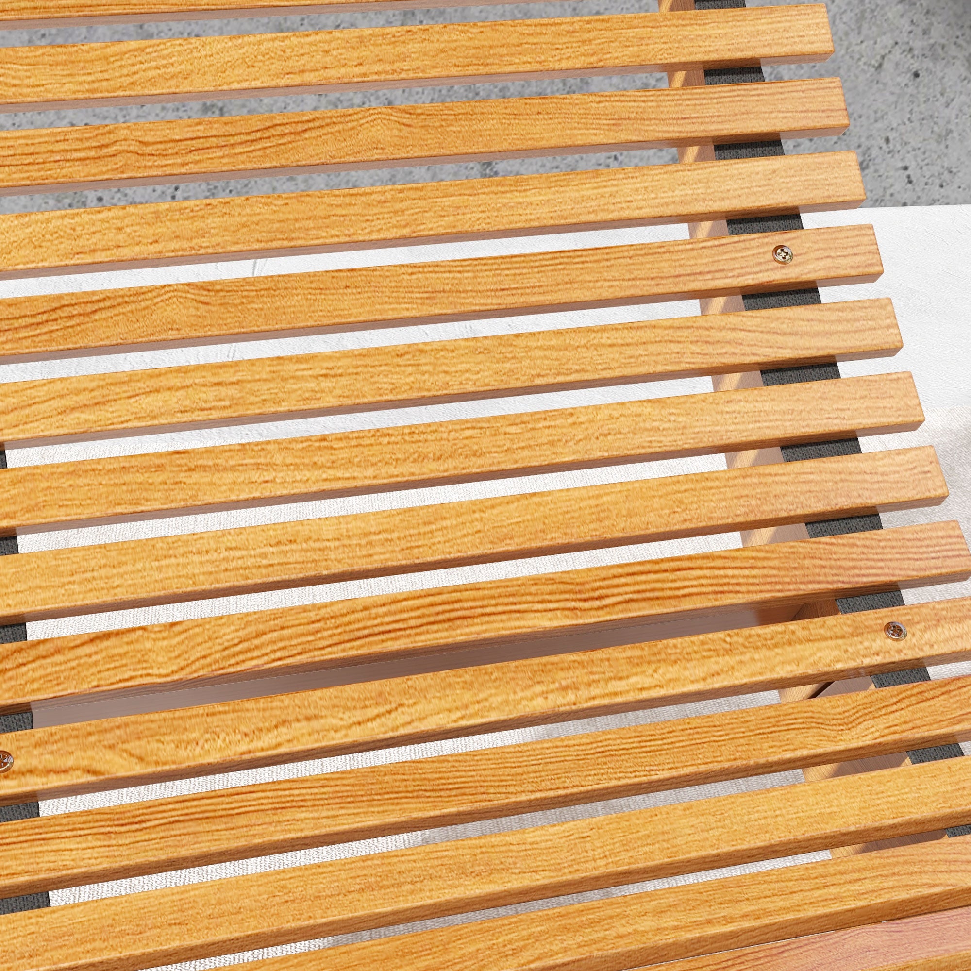 Outsunny Wooden Outdoor Rocking Chair with Slatted Seat & High Back, Patio Rocking Chair with S Shape, Solid Wood Rocker for Backyard, Garden, Teak