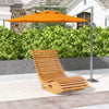 Outsunny Wooden Outdoor Rocking Chair with Slatted Seat & High Back, Patio Rocking Chair with S Shape, Solid Wood Rocker for Backyard, Garden, Teak