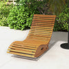 Outsunny Wooden Outdoor Rocking Chair with Slatted Seat & High Back, Patio Rocking Chair with S Shape, Solid Wood Rocker for Backyard, Garden, Teak