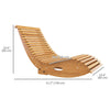 Outsunny Wooden Outdoor Rocking Chair with Slatted Seat & High Back, Patio Rocking Chair with S Shape, Solid Wood Rocker for Backyard, Garden, Teak
