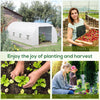Outsunny 20x10x7ft Heavy Duty Tunnel Walk-in Greenhouse Outdoor Backyard Seed Plant Vegetables Grow Warm House White