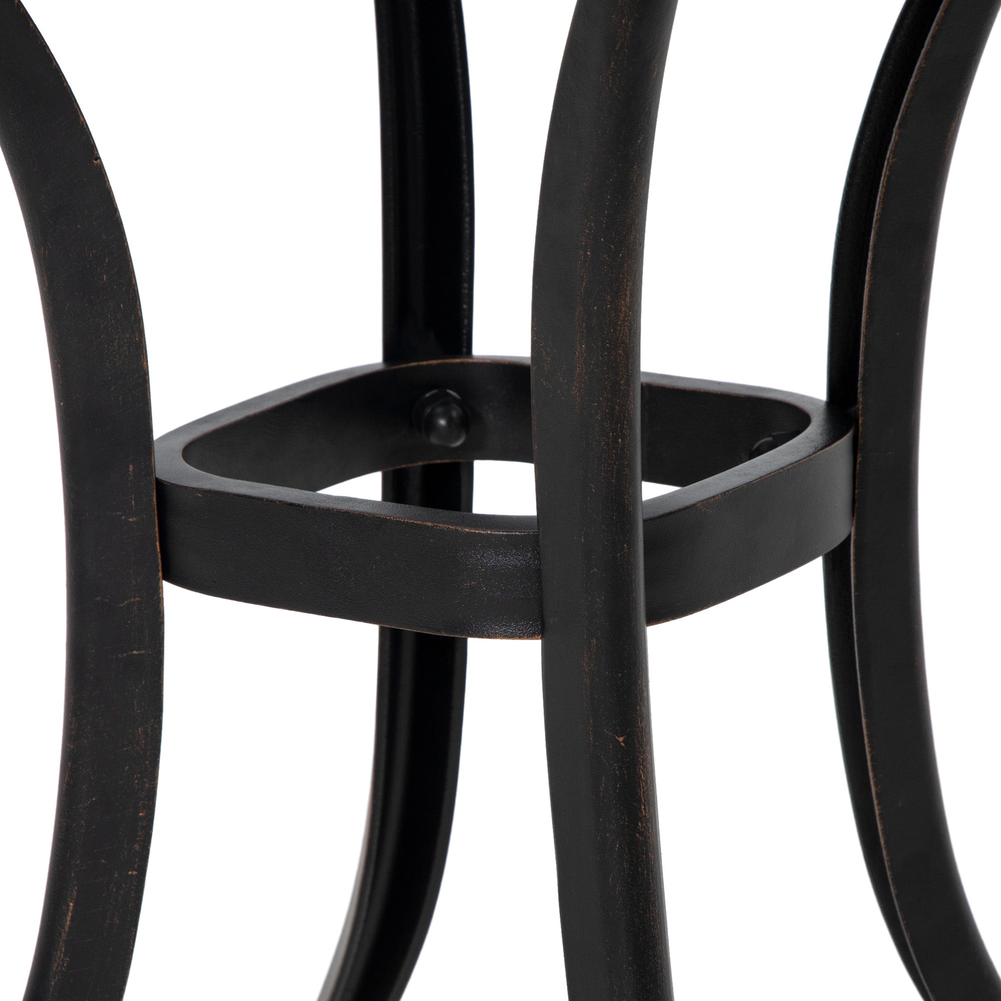 Outsunny Cast Aluminum Outdoor Side Table, 21" Square Patio End Table with Umbrella Hole, Bistro Table for Garden, Balcony, Poolside, Bronze