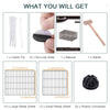 PawHut Pet Playpen Small Animal Cage, 22 Panels, Portable Metal Wire Fence with Door for Bunny, Guinea Pig, Chinchilla, Hedgehog, Each Panel Size 14" x 18"