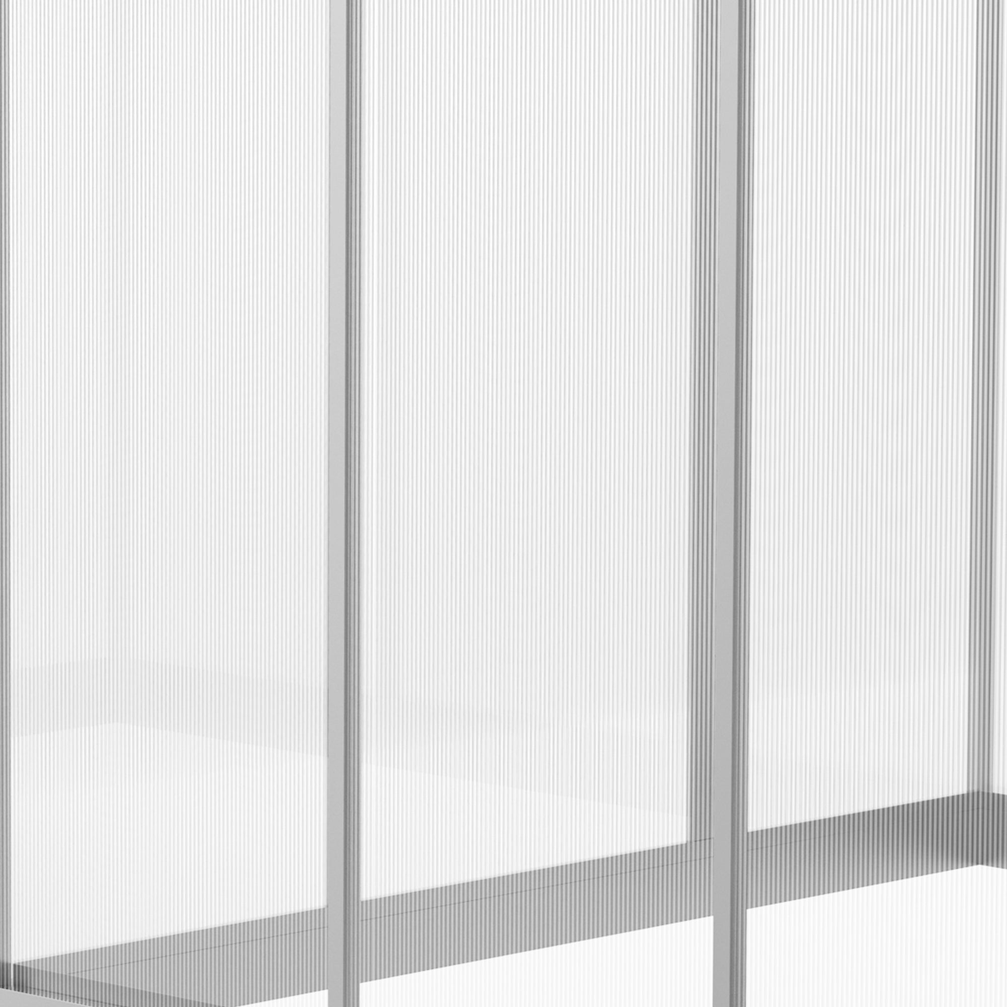 Outsunny 6' x 8' x 6.4' Walk-in Garden Greenhouse Polycarbonate Panels Plants Flower Growth Shed Cold Frame Outdoor Portable Warm House Aluminum Frame, Silver