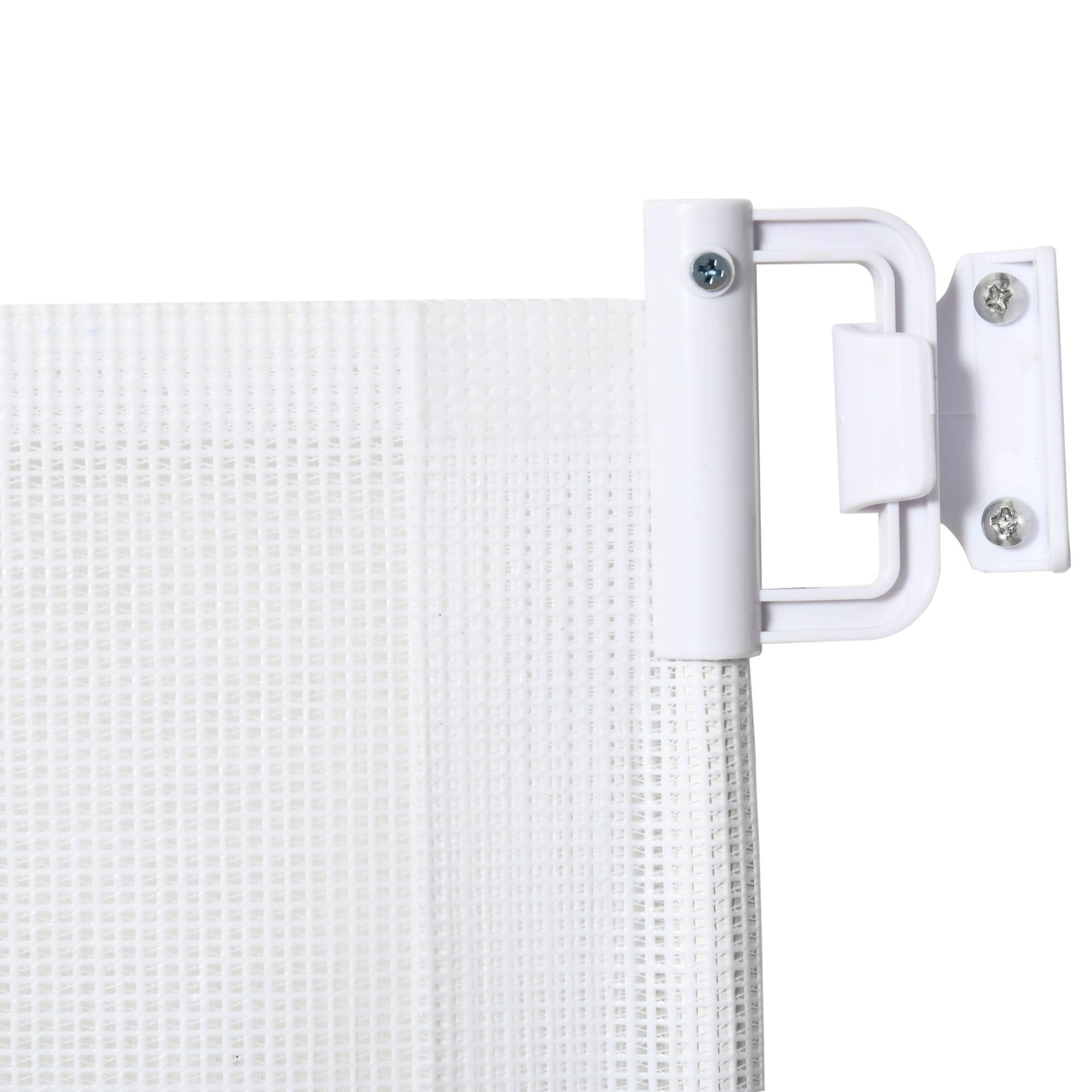 PawHut Retractable Safety Gate, Dog Pet Barrier, Folding Protector, for Home, Doorway, Stairs, 82.5H x 115Lcm - White