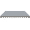 Outsunny 12' x 10' Retractable Awning Patio Sun Shade Shelter with Manual Crank Handle, UV & Water-Resistant Fabric and Aluminum Frame for Deck, Balcony, Yard, Grey