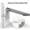 Outsunny 12' x 10' Retractable Awning Patio Sun Shade Shelter with Manual Crank Handle, UV & Water-Resistant Fabric and Aluminum Frame for Deck, Balcony, Yard, Grey