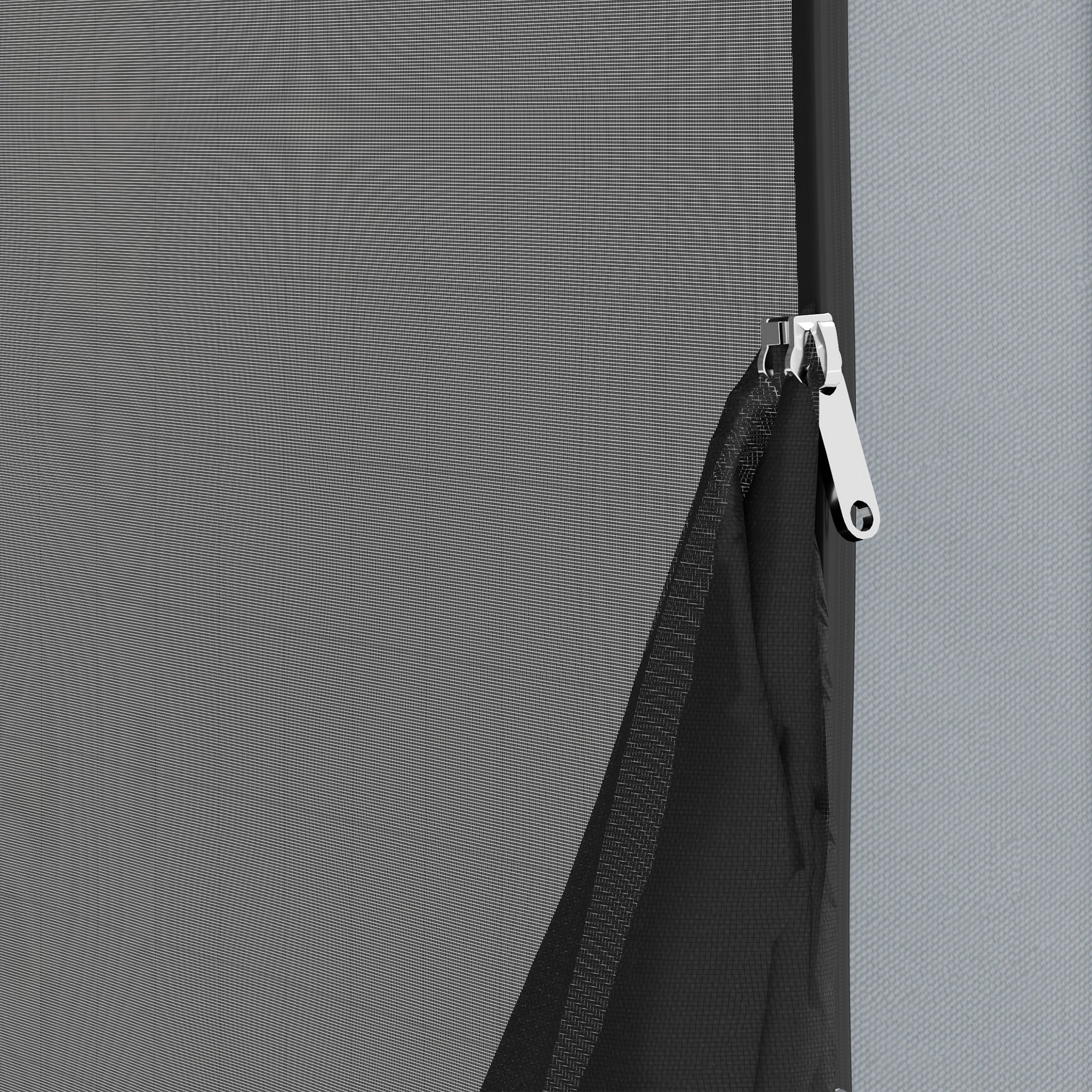 Outsunny 11 x 11ft Pop Up Screen Tent, Portable Camping Gazebo Screen House with UPF50+ Oxford Cloth and Carry Bag for Patio, Backyard, Deck and Outdoor Activities, Light Grey