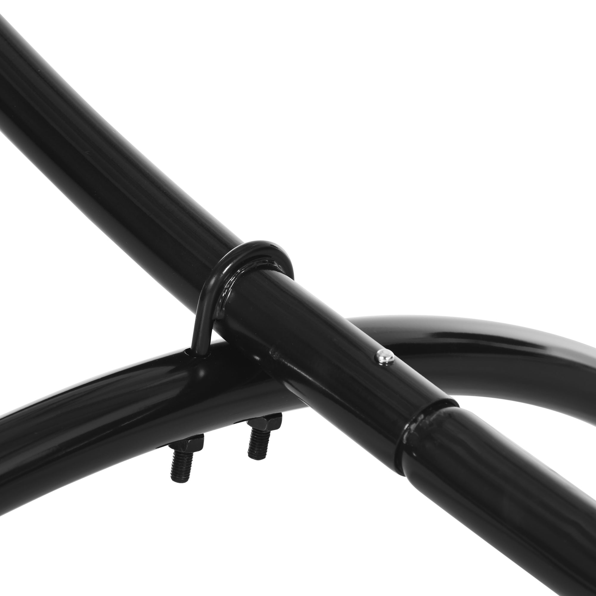 Outsunny 10' Hammock Stand with Steel Frame, Hammock Chair Stand Only for Garden, Camping, Picnic, Outdoor, Patio, Black