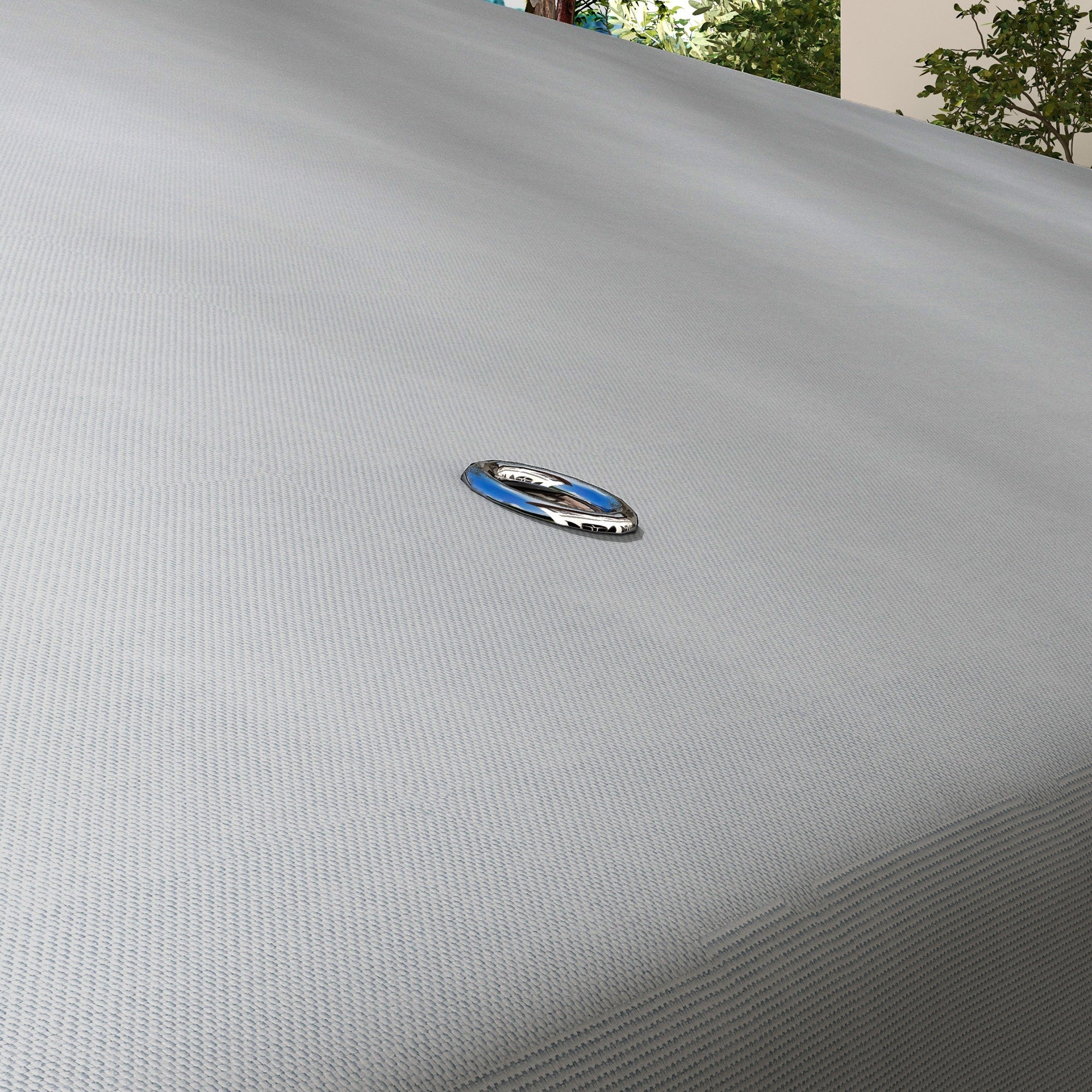 Outsunny 13.1' x 9.8' Gazebo Replacement Canopy, Gazebo Top Cover with Double Vented Roof for Garden Patio Outdoor TOP ONLY, Grey