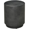 HOMCOM Round Side Table, Lightweight Accent Table with Terrazzo Finish, 17" End Table with 4 Adjustable Feet for Indoor, Outdoor, Charcoal Grey