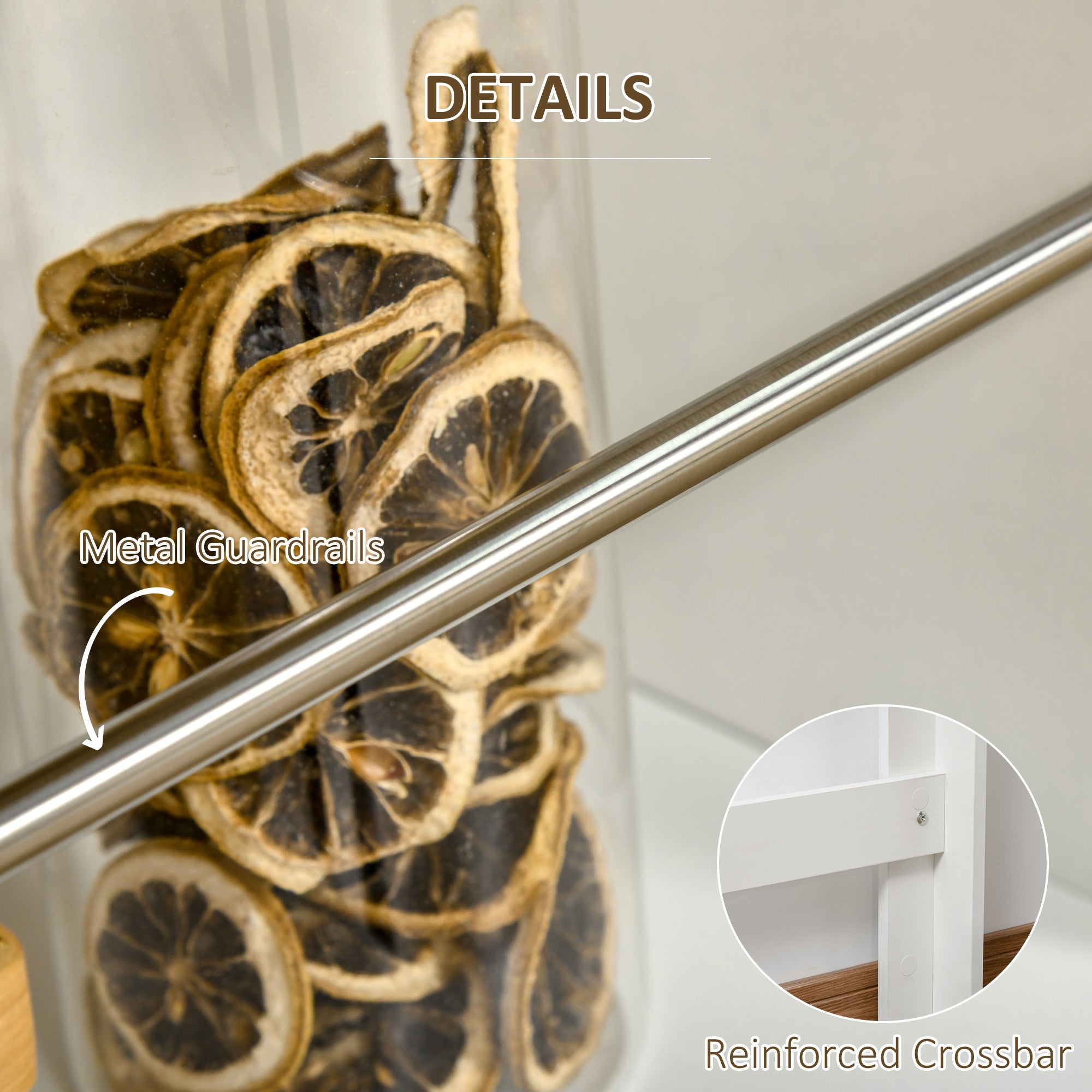 HOMCOM Modern Bar Table, Bar Height Dining Table with 3 Storage Shelves for Kitchen, Dining Room, Living Room, White