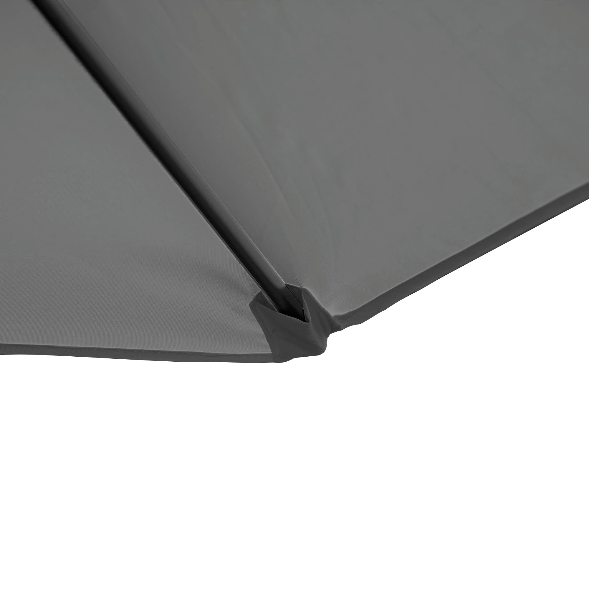 Outsunny 8.5FT Offset Patio Umbrella with 360° Rotation, Outdoor Cantilever Roma Parasol Hanging Sun Shade Canopy Shelter with Cross Base, Dark Grey