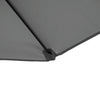 Outsunny 8.5FT Offset Patio Umbrella with 360° Rotation, Outdoor Cantilever Roma Parasol Hanging Sun Shade Canopy Shelter with Cross Base, Dark Grey