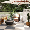 Outsunny PE Rattan 360掳 Swivel Patio Chair with Cushion, Patio Wicker Chair with Armrest, Backrest, Brown