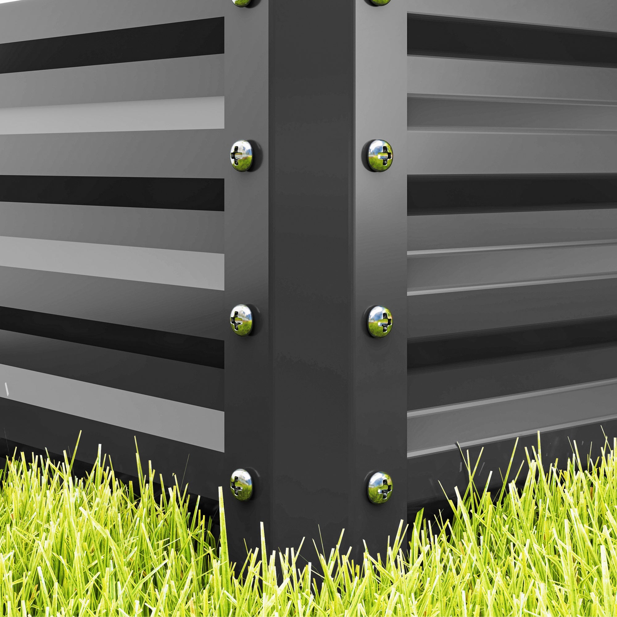 Outsunny Set of 2 Raised Garden Bed, Steel Planters for Outdoor Plants, Elevated Planter Box, Easy-to-assemble, for Growing Flowers, Herbs and Vegetables, Light Grey