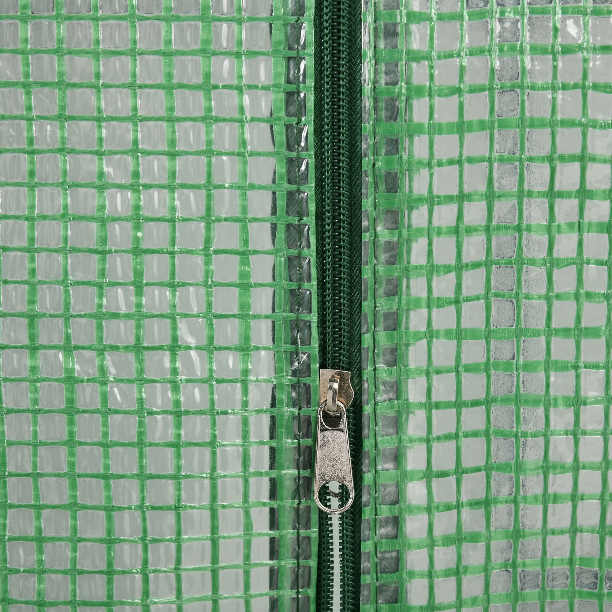 Outsunny 56" x 54" x 74" Walk-in Greenhouse Portable Garden Plant Flower Seed Warm House with 8 Shelves Outdoor Plant Growth Hot House PE Cover Green