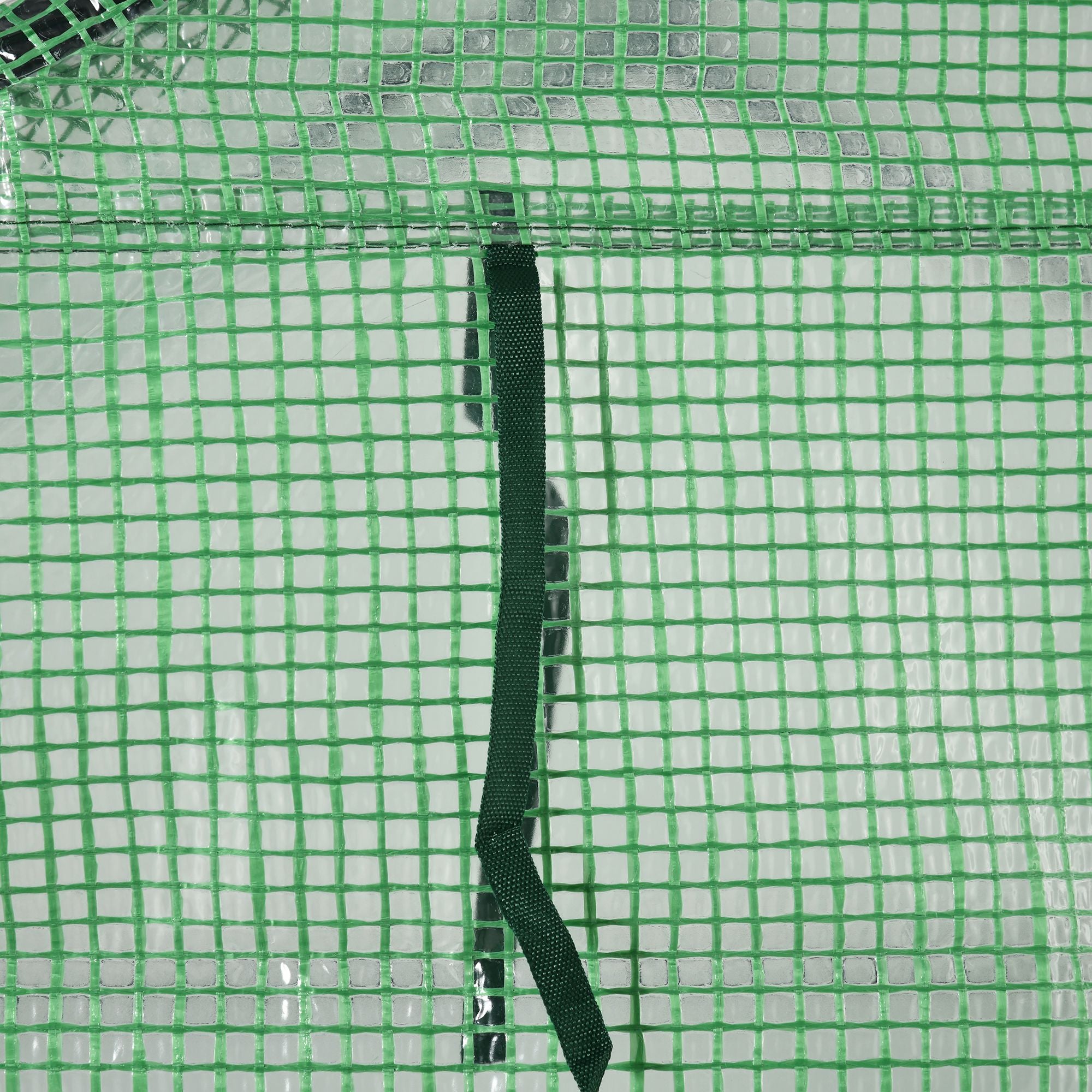 Outsunny 56" x 54" x 74" Walk-in Greenhouse Portable Garden Plant Flower Seed Warm House with 8 Shelves Outdoor Plant Growth Hot House PE Cover Green